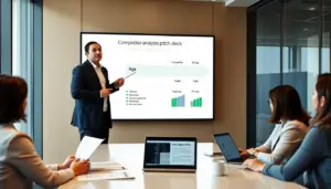 how to show competitor analysis pitch deck